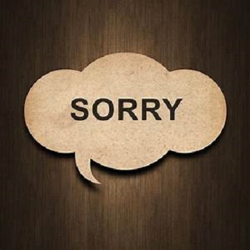 lovely message for sorry