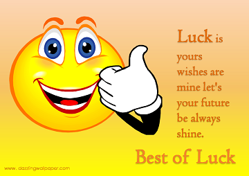 Good Luck message