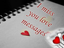 I miss you messages